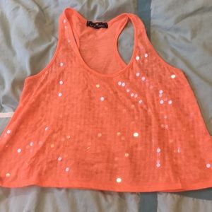 Sequence neon orange top
